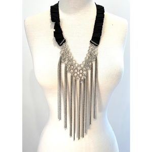 Statement Chain Fringe Necklace
